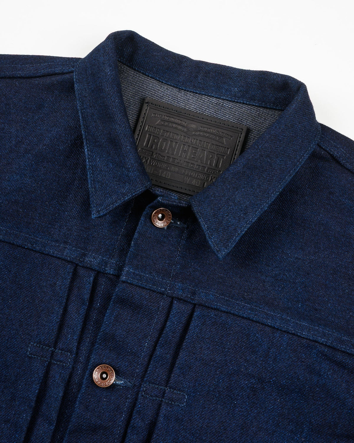IHJ-140-IG 19oz Selvedge Denim Type I Jacket - INDIGO/GREY