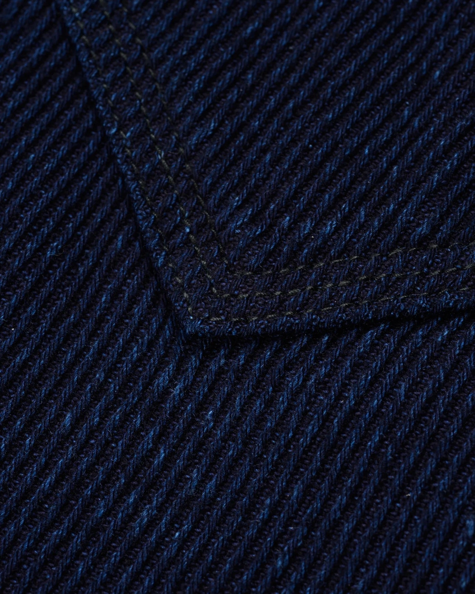 IHSH-208-IND 14OZ KERSEY WESTERN SHIRT - INDIGO