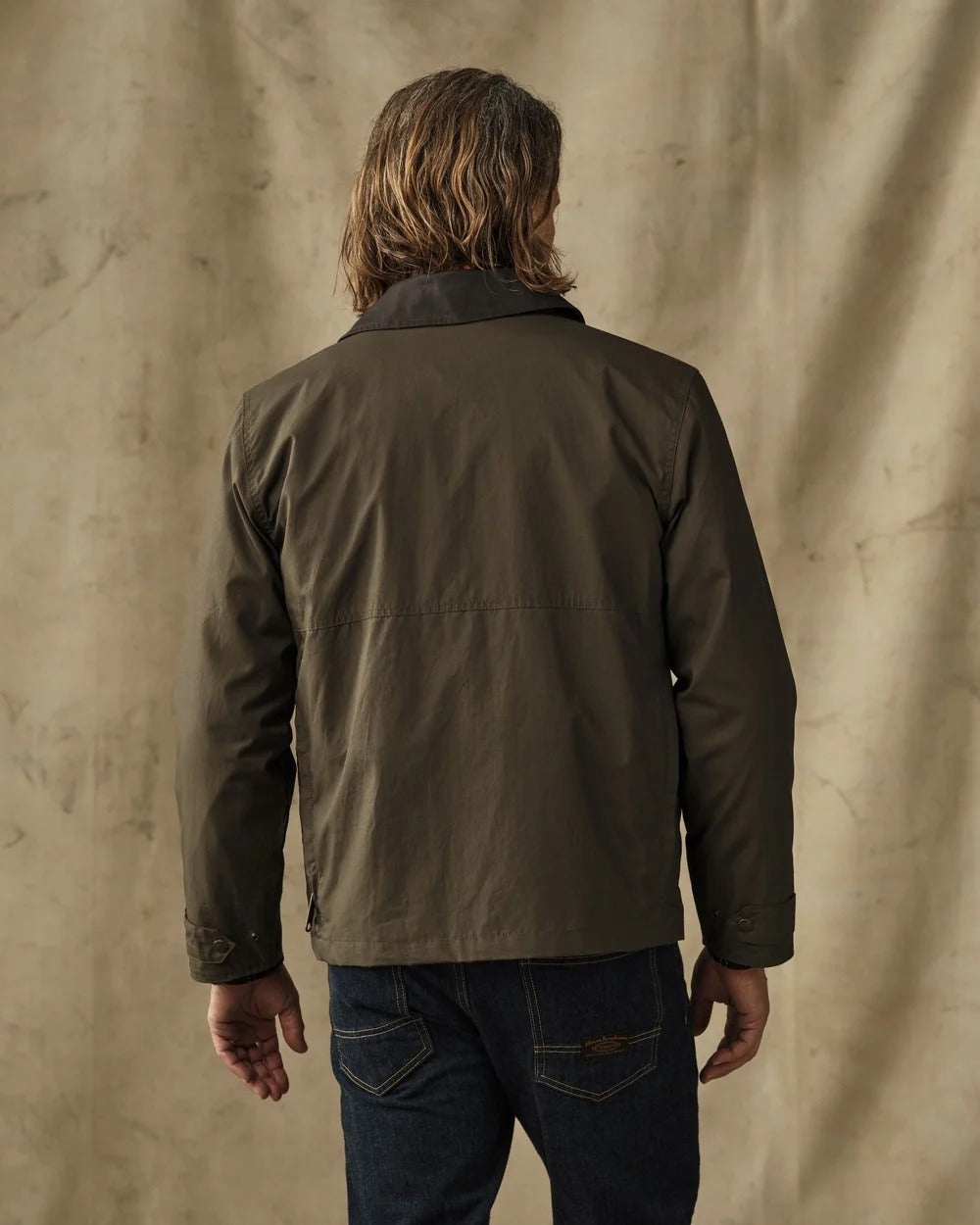 Dry Wax Short Field Jacket - BURNT OLIVE