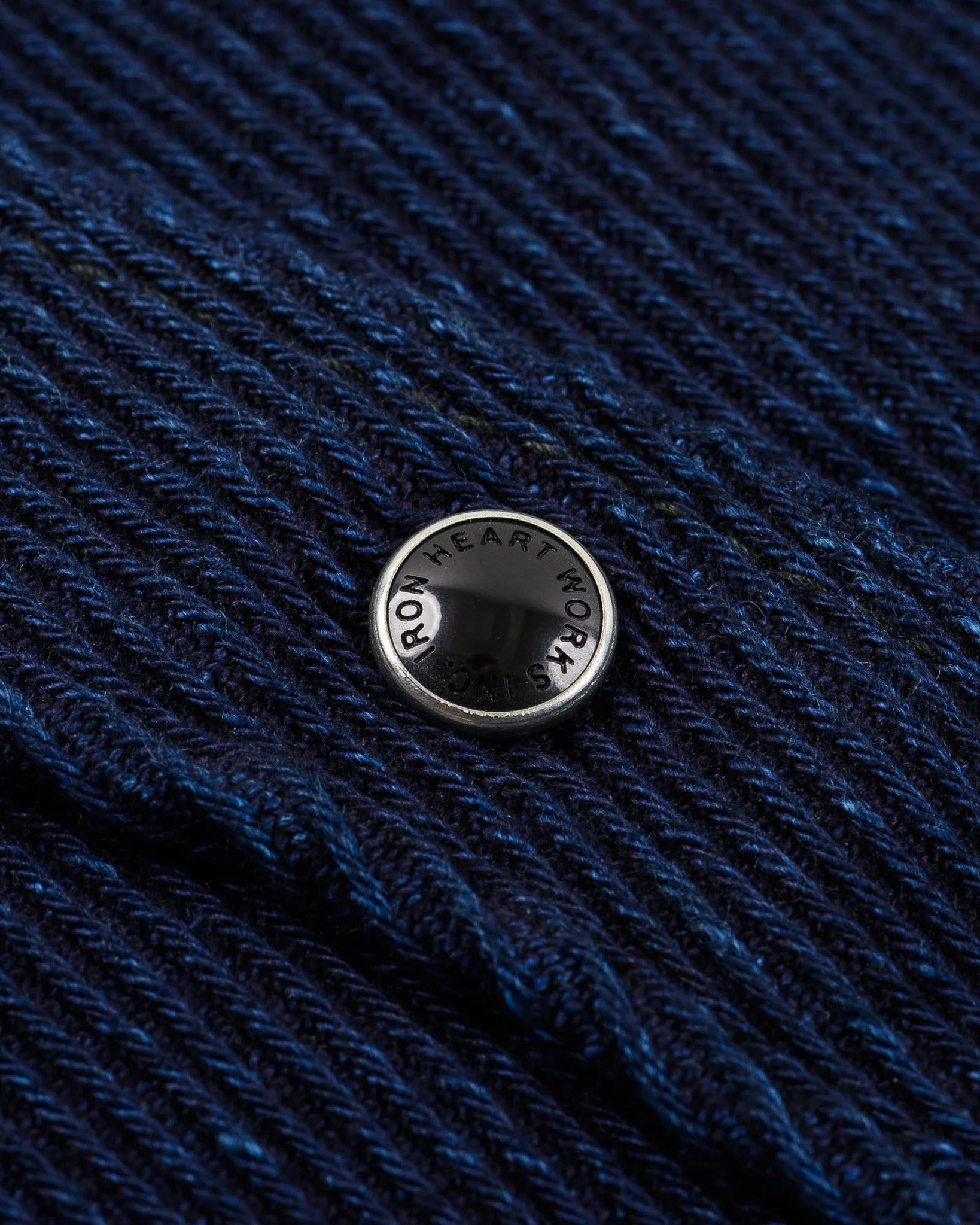 IHSH-208-IND 14OZ KERSEY WESTERN SHIRT - INDIGO