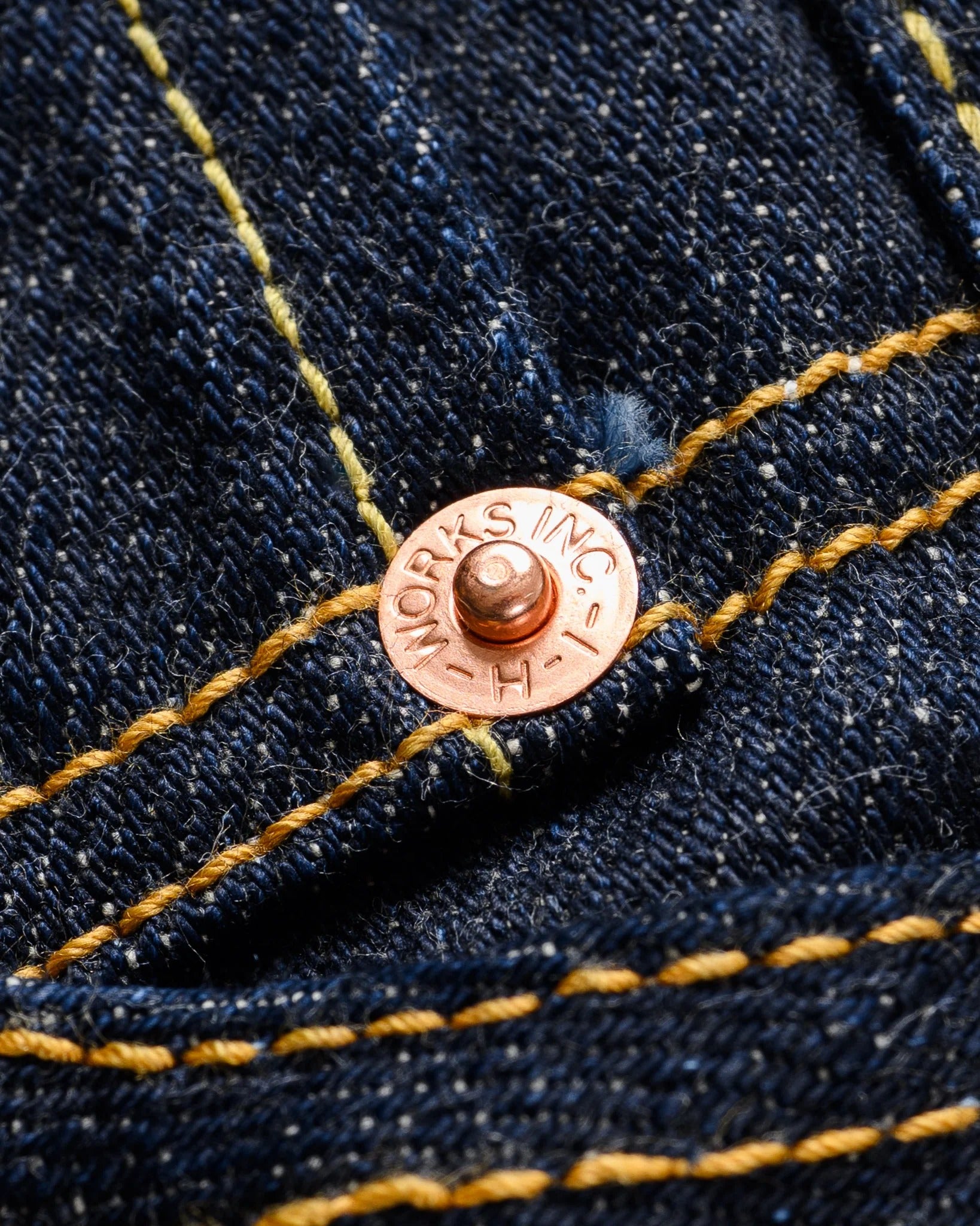 IH-634S-18 18oz Vintage Selvedge Straight Cut - INDIGO