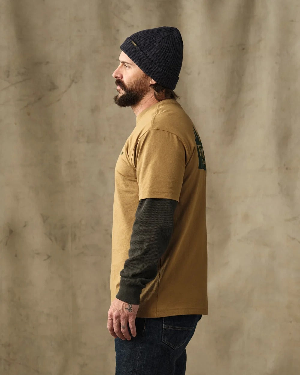 Scenic Graphic T-Shirt - DULL GOLD