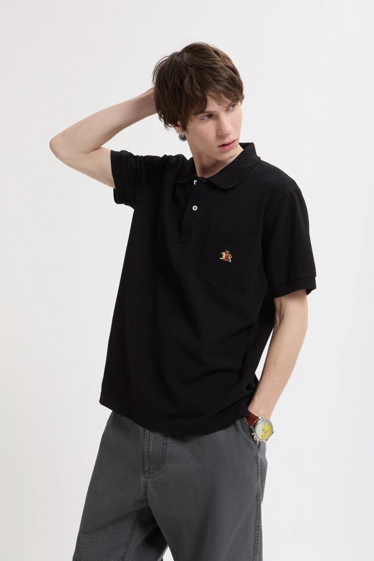 PIQUET POLO - BLACK