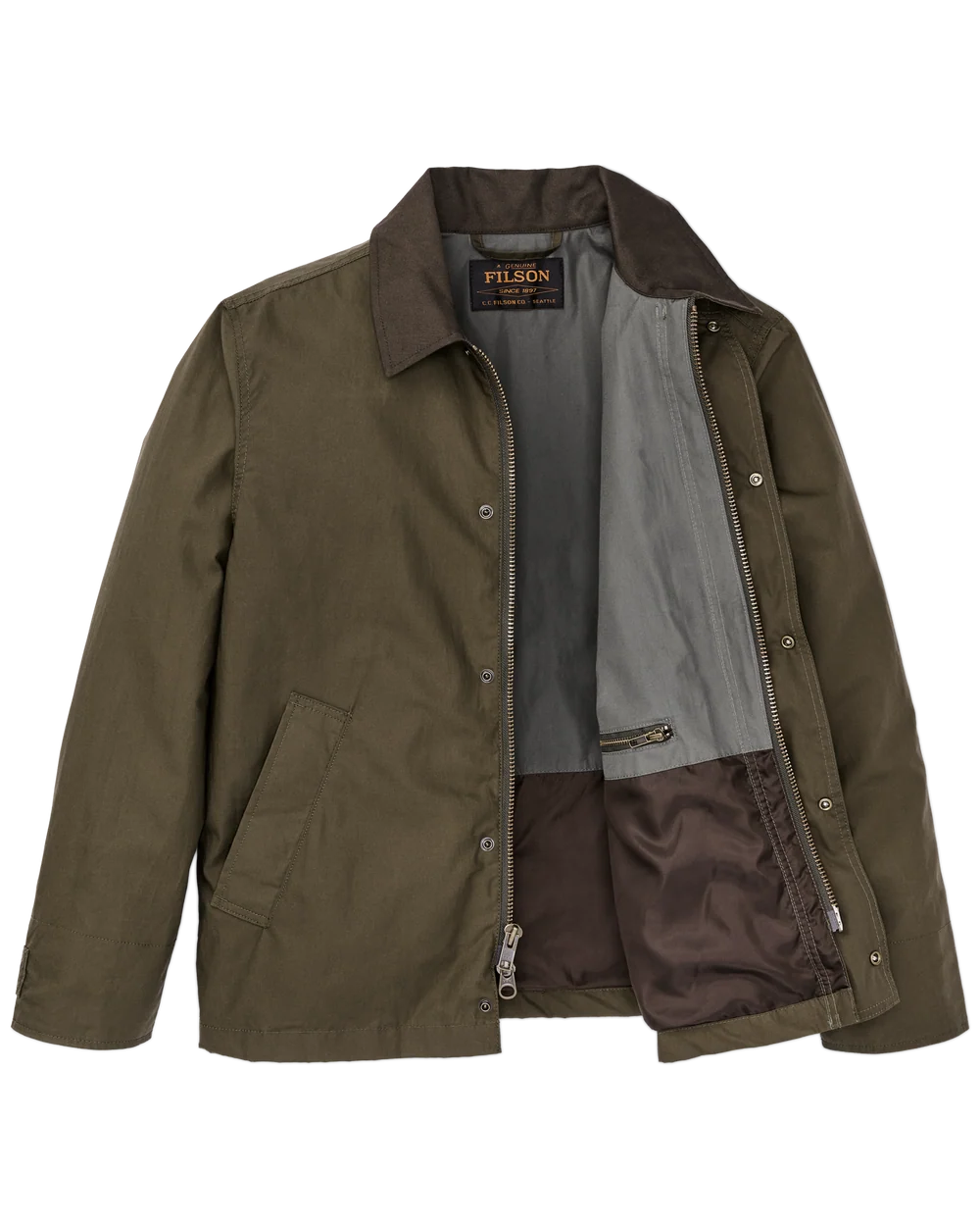 Dry Wax Short Field Jacket - BURNT OLIVE