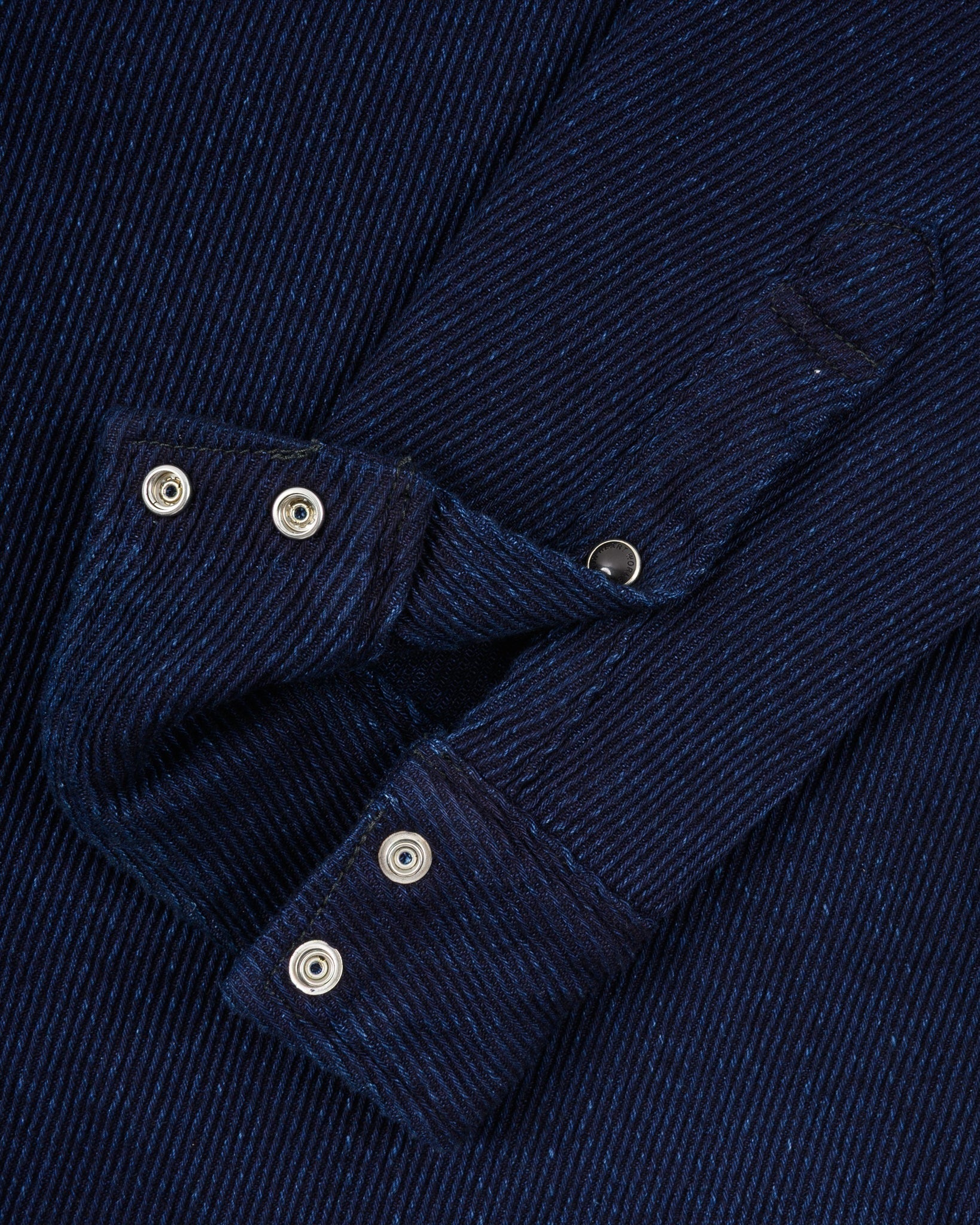 IHSH-208-IND 14OZ KERSEY WESTERN SHIRT - INDIGO