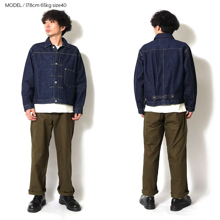 51501 WW2 SELVEDGE DENIM TRUCKER JACKET - INDIGO ONE WASH