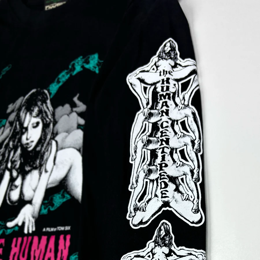 The Human Centipede x Rockin' Jelly Bean Long Sleeve T-shirt - BLACK