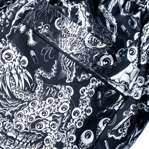 RAFEL DELALANDE PANTS - BLACK/WHITE