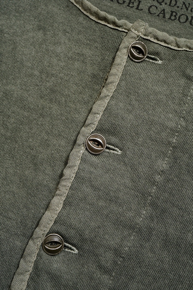 50S HENLEY NECK SHIRT PIGMENT - DARK GREEN