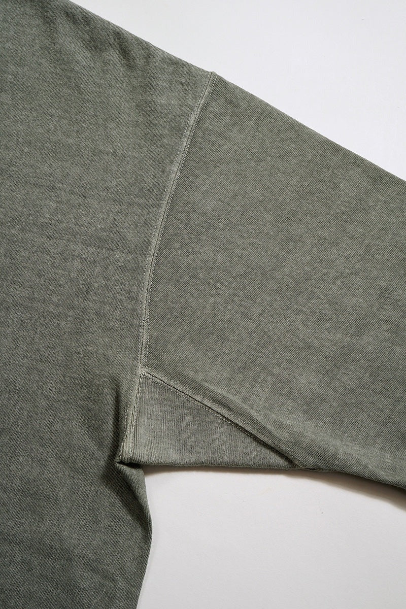 50S HENLEY NECK SHIRT PIGMENT - DARK GREEN