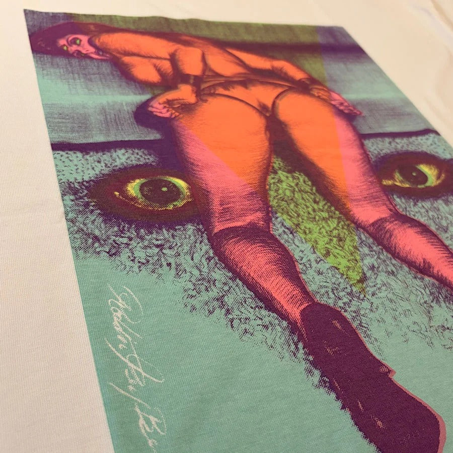 “TEMPTATION EYES” Square T-Shirt - WHITE