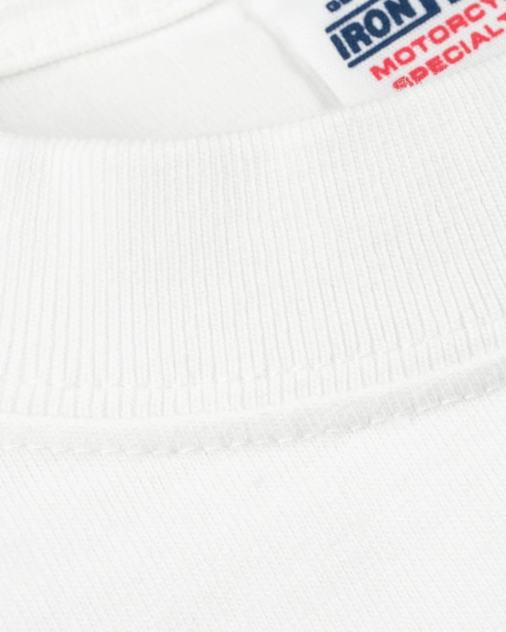 IHT-2601-WHT 7.5OZ PRINTED LOOPWHEEL CREW NECK T-SHIRT - WHITE