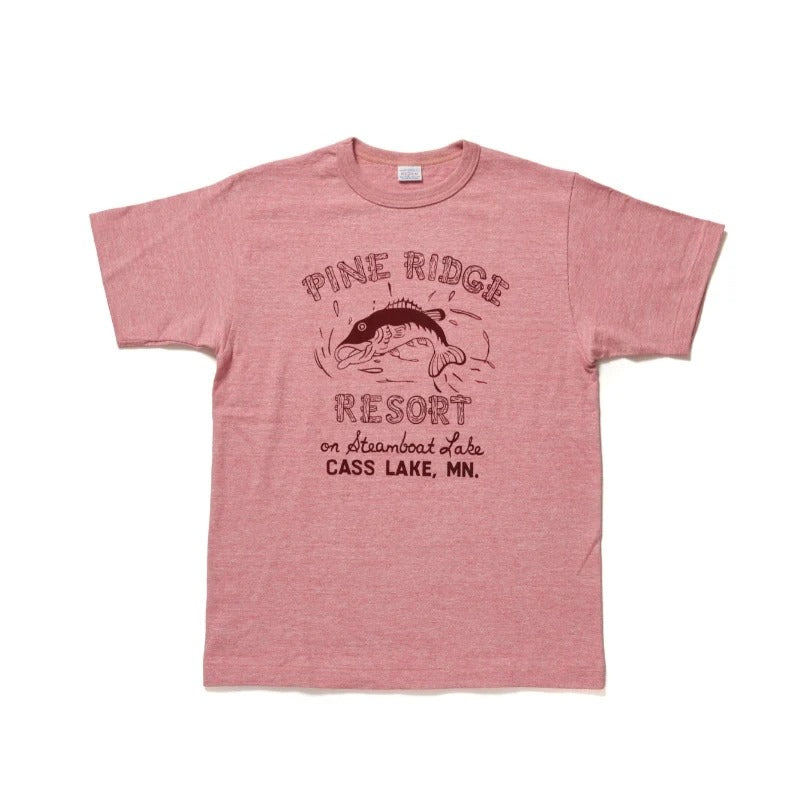 4096 88/12 HEATHER CREW NECT T PINE RIDGE - RED