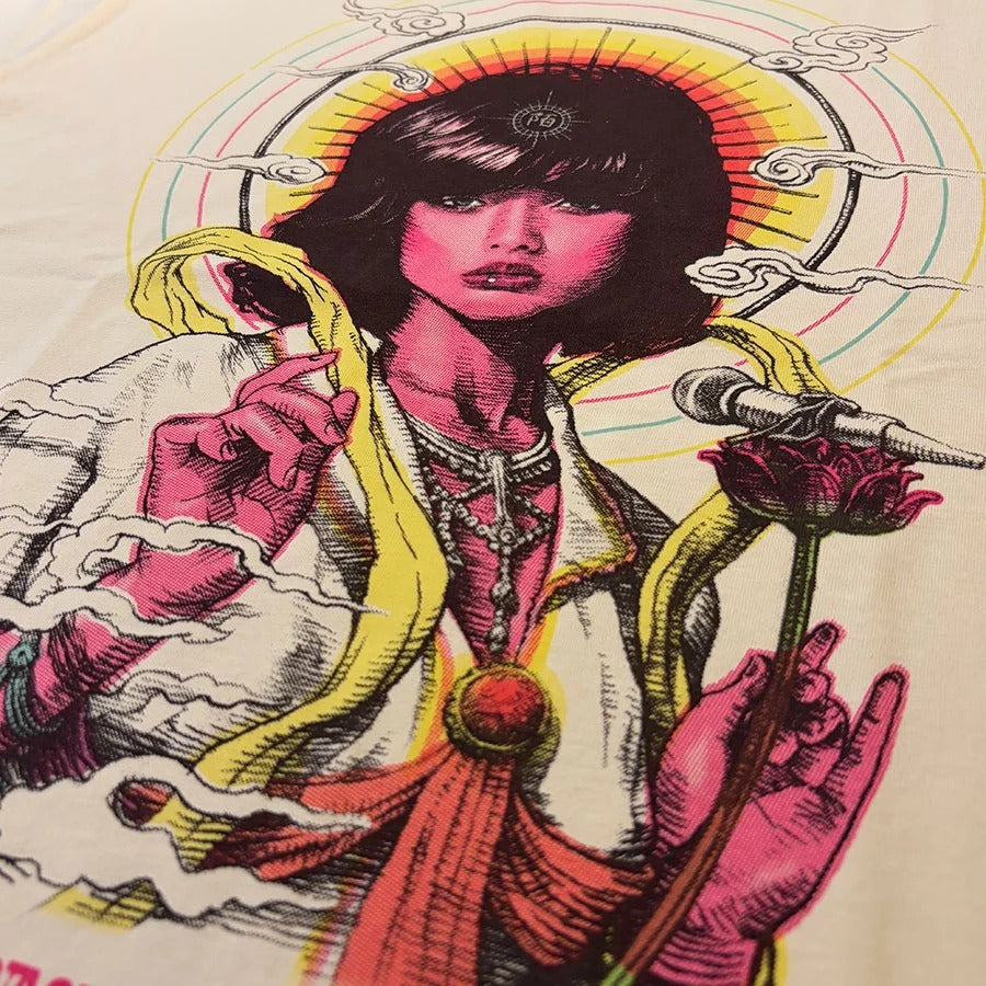“MOMOE BOSATSU” Square T-Shirt - IVORY