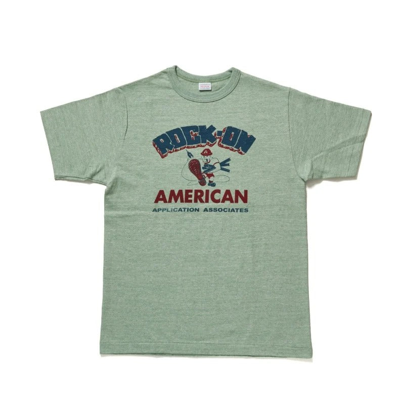 4096 88/12 HEATHER CREW NECT T ROCK ON - GREEN