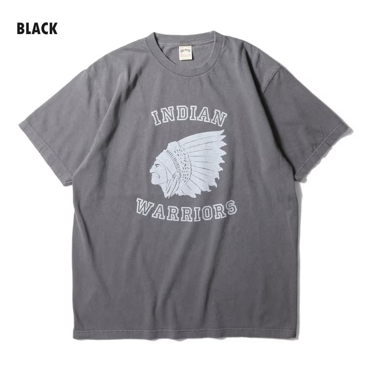 22437 PIGMENT PRINT TEE (INDIAN) - BLACK