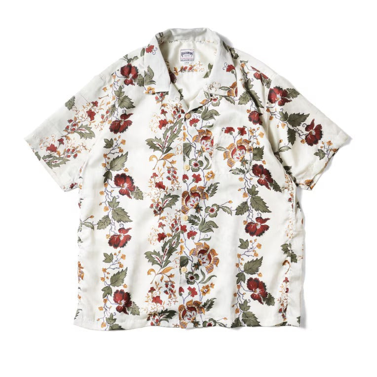 41353 ALOHA SHIRT(BOTANICAL) - NATURAL