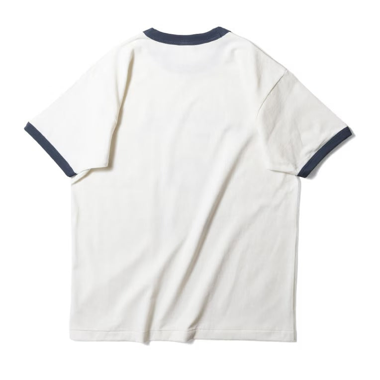 22413 PRINT RINGER TEE (US ARMY) - NAVY/WHITE