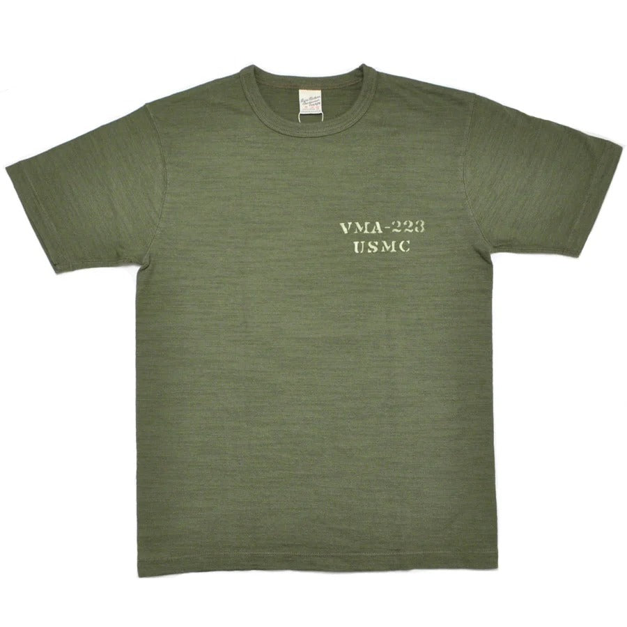BR79732 Slub Yarn T Shirt VMA-223 - OLIVE
