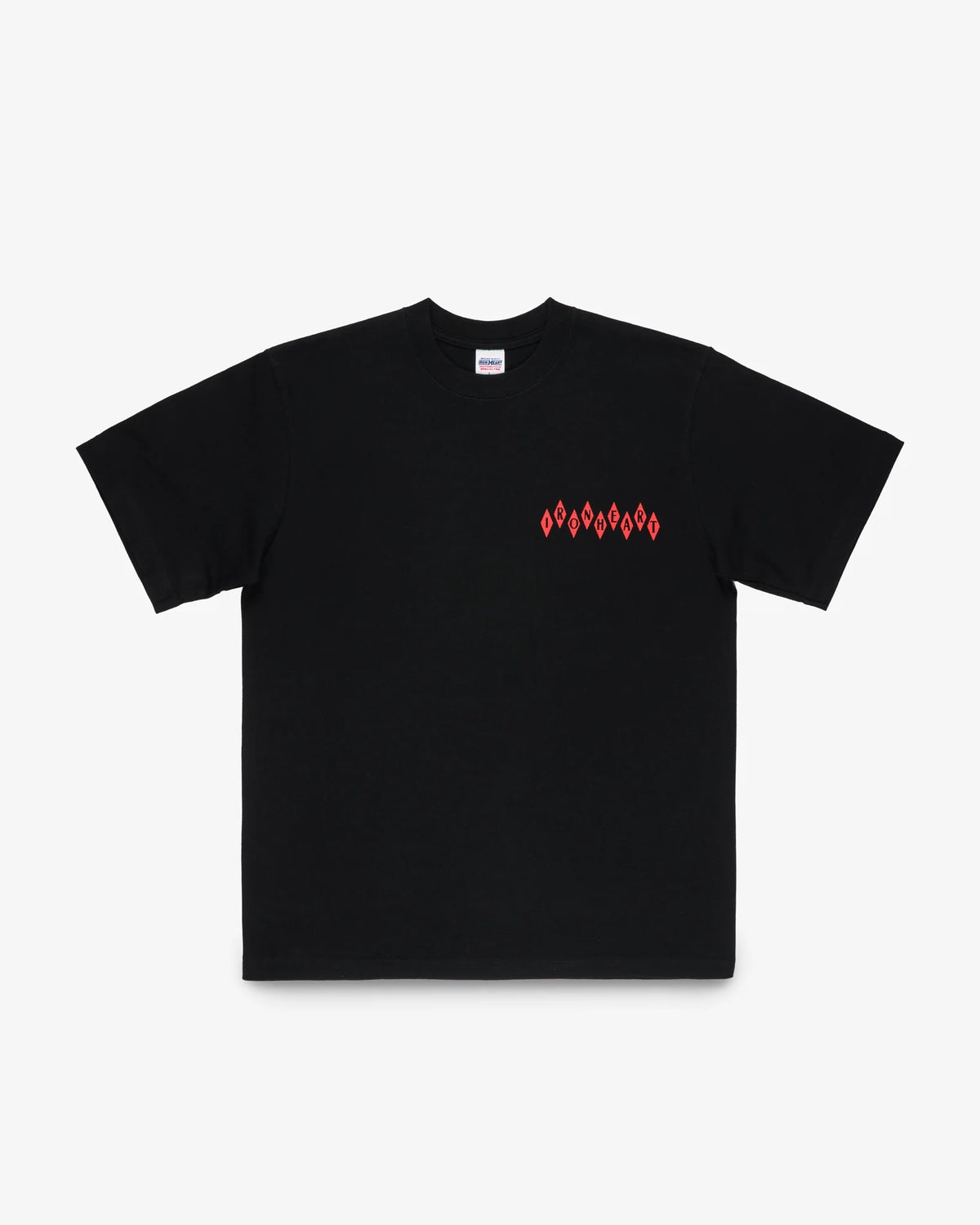 IHT-777-BLK 7.5oz Printed Loopwheel Crew Neck T-Shirt - BLACK