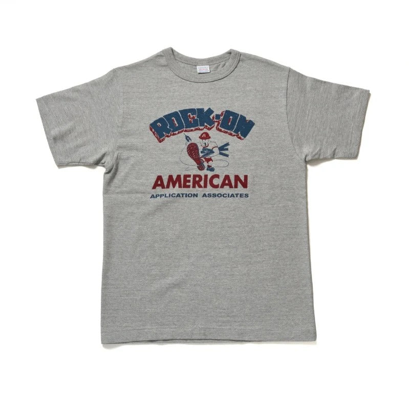 4096 88/12 HEATHER CREW NECT T ROCK ON - GRAY