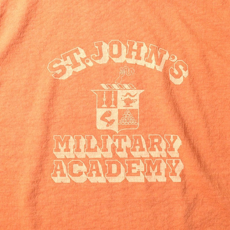 22412 PIGMENT PRINT RINGER TEE (MILITARY ACADEMY) - ORANGE