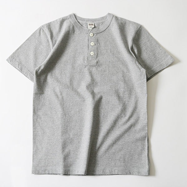 BR-8146 COZUN HENRY NECK T-SHIRT - GRAY