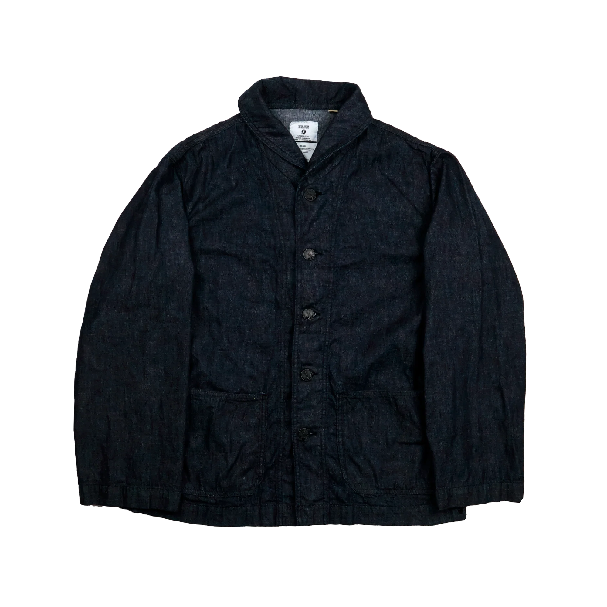 2052-1 USN Shawl Collar Denim Coverall - INDIGO