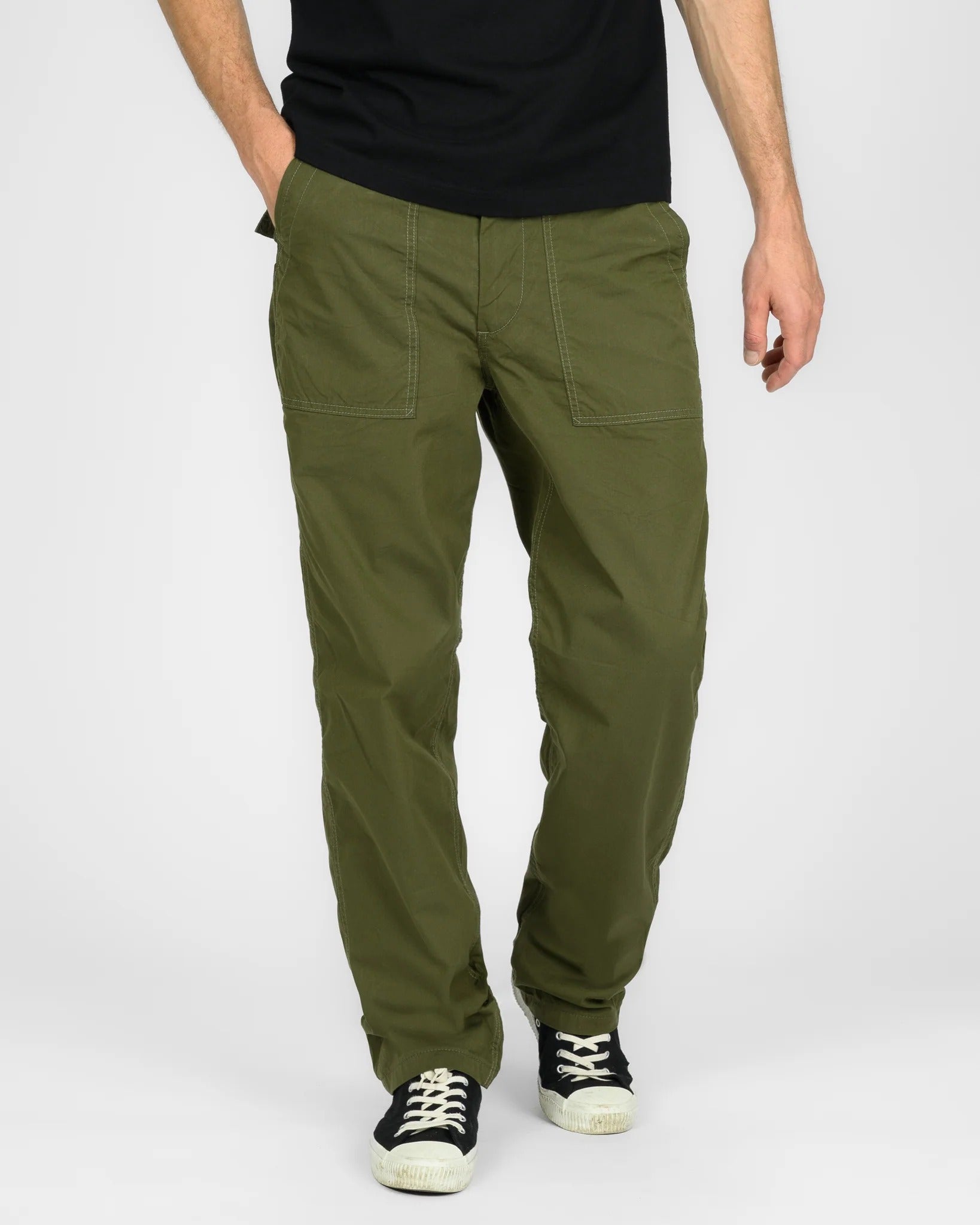 IH-745-ODG 4OZ COTTON/NYLON BAKER PANTS - OLIVE DRAB GREEN