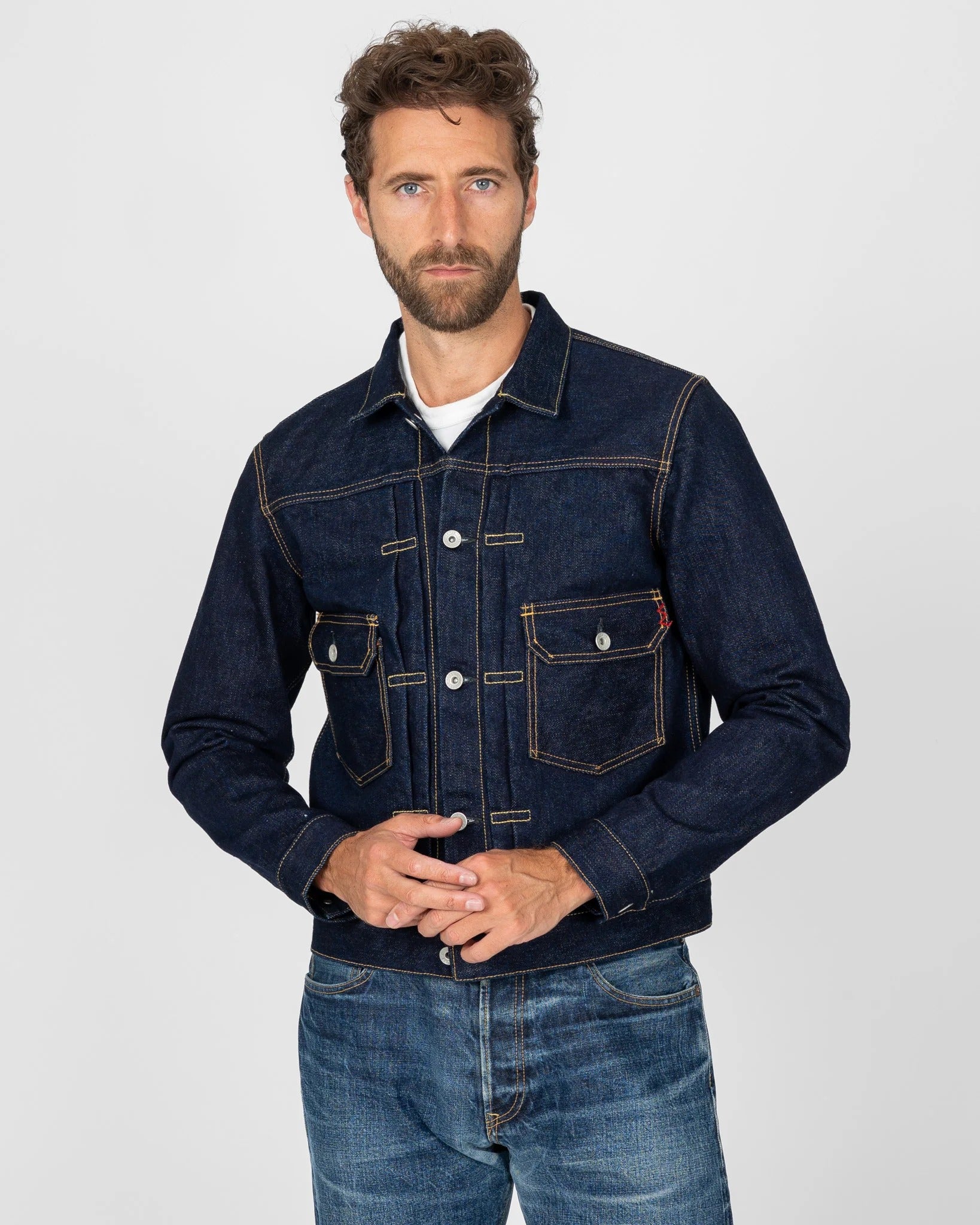 IHJ-139-IND 19oz Selvedge Denim Type II Jacket - INDIGO