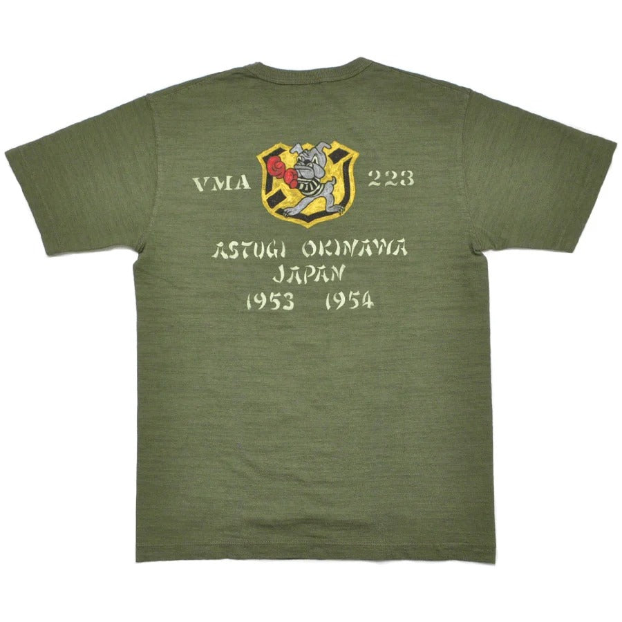 BR79732 Slub Yarn T Shirt VMA-223 - OLIVE