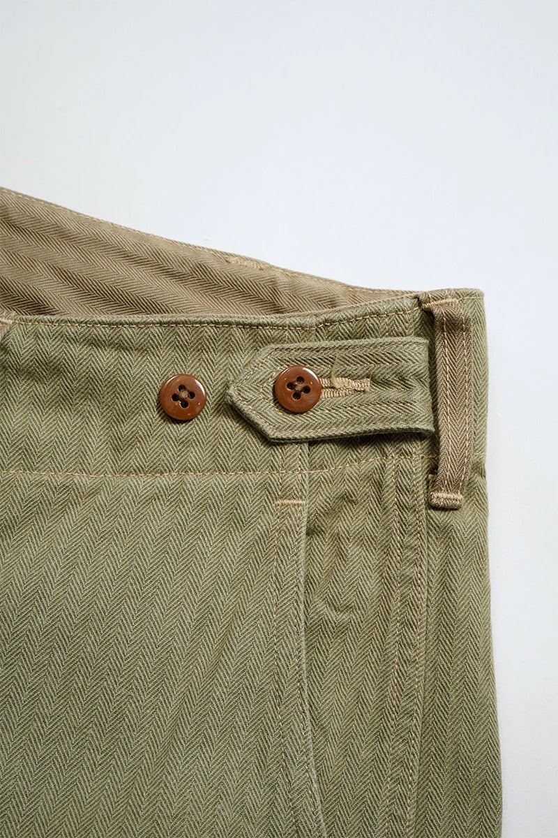 40S MONKEY PANTS MIXED HERRINGBONE - GREEN