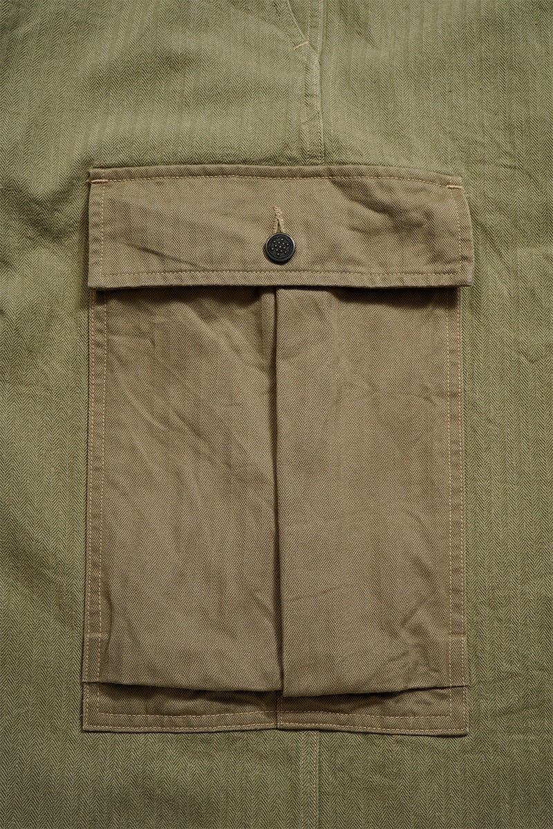 40S MONKEY PANTS MIXED HERRINGBONE - GREEN
