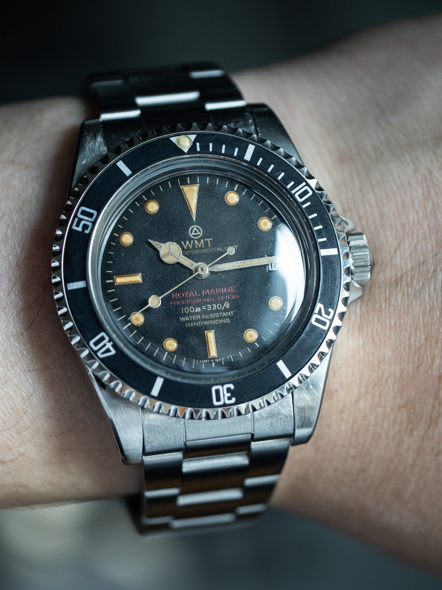 ROYAL MARINE - BLACK DIAL / HEAVY AGED EDITION
