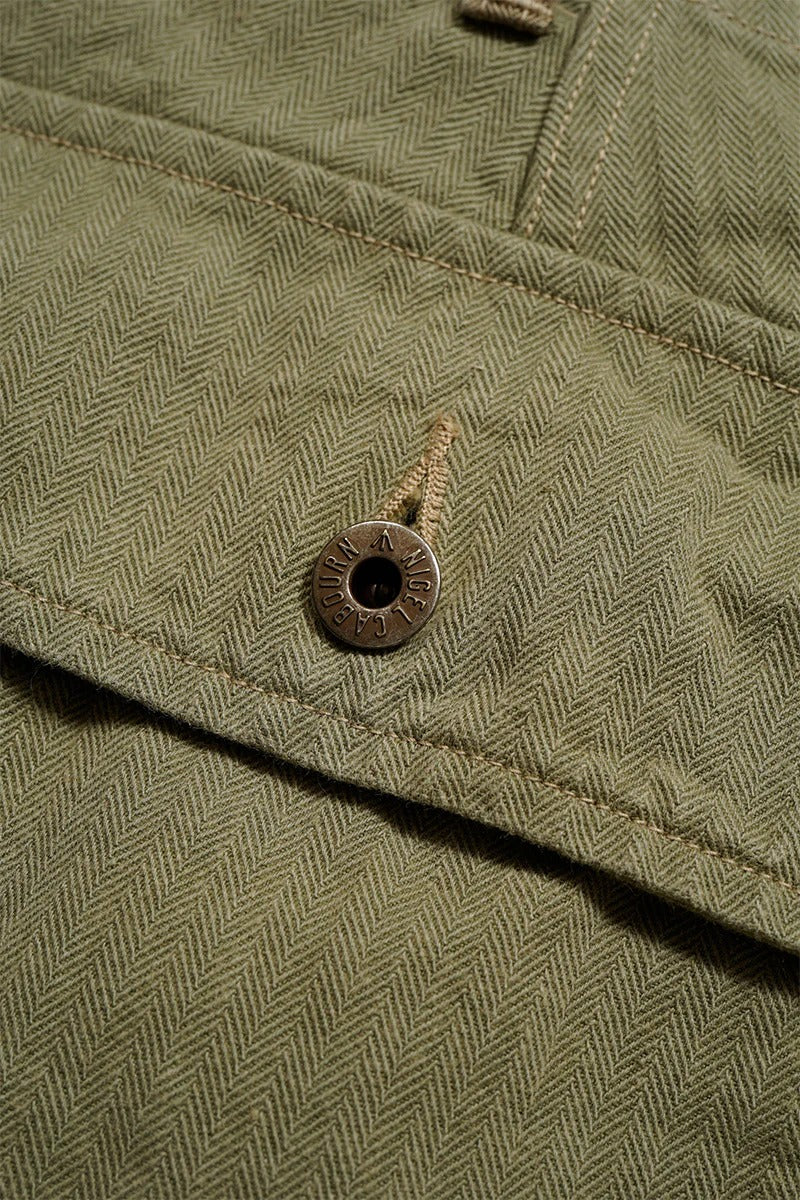 40S MONKEY PANTS MIXED HERRINGBONE - GREEN