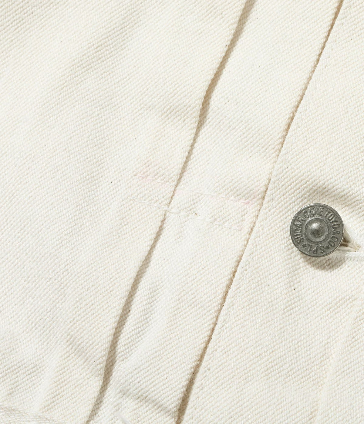 SC15720 13oz. WHITE DENIM JACKET 1953 MODEL - WHITE