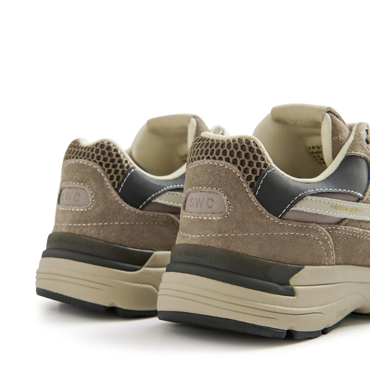 AMIEL S-STRIKE SUEDE MIX - WARM GREY