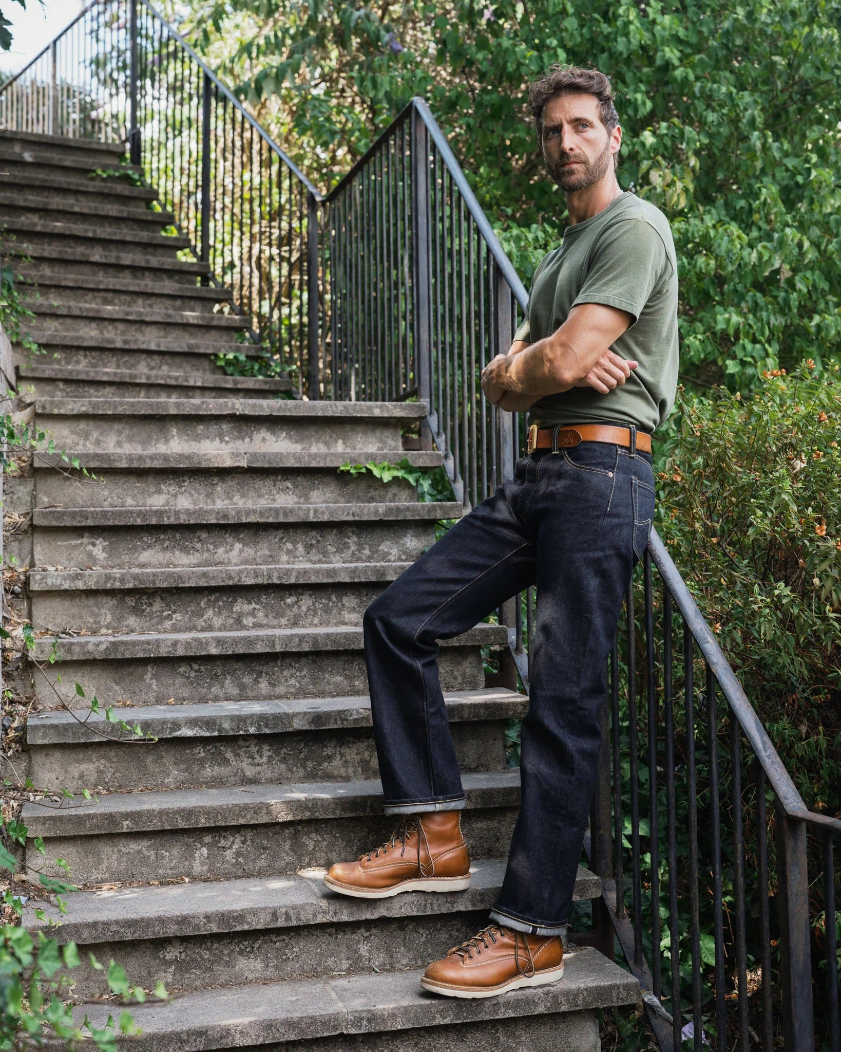 IH-634S-142 14oz Selvedge Straight Cut - INDIGO