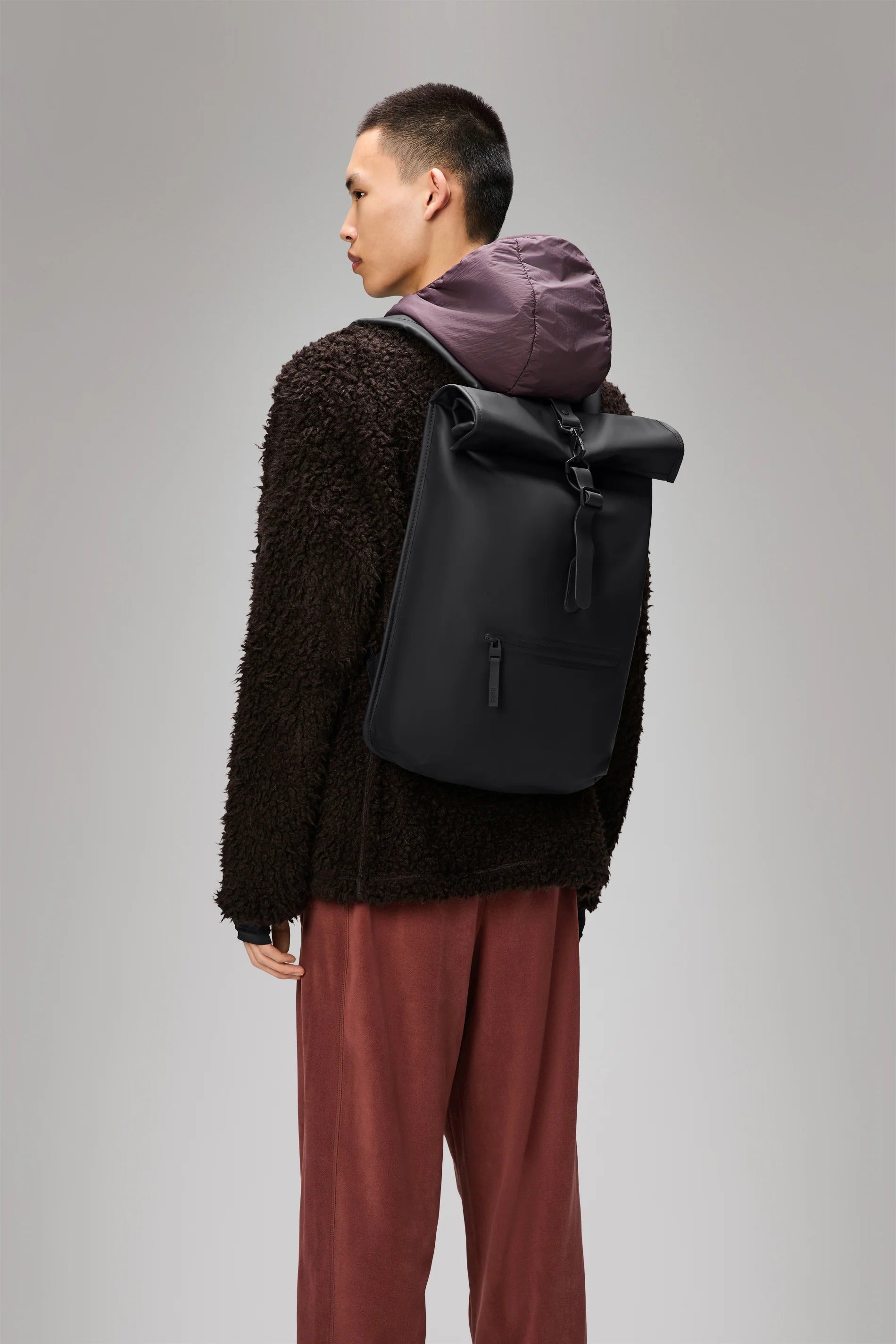 Rolltop Rucksack - BLACK