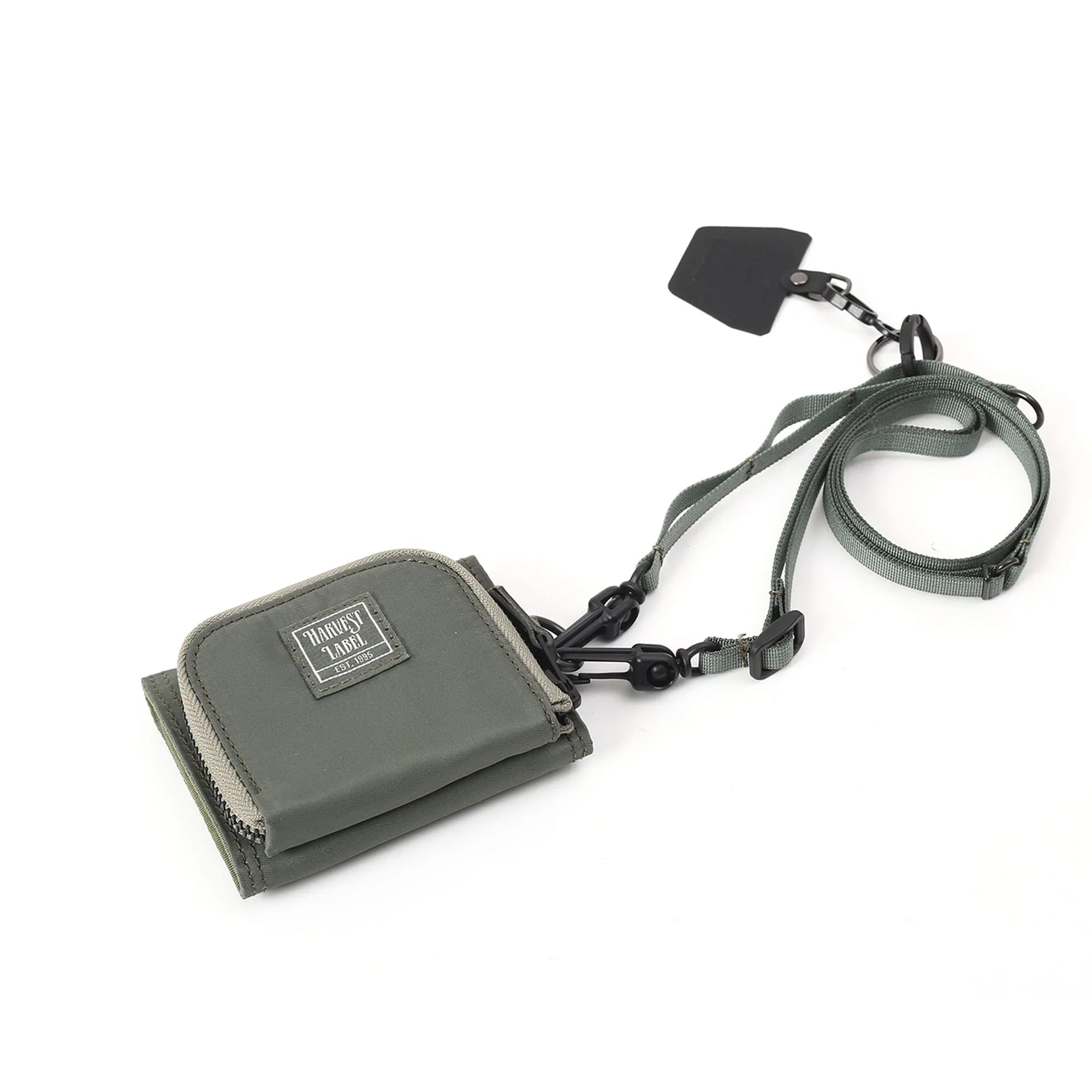 HSP-0178 FLYER'S SUPPLY Mini Wallet with Neck Strap - SAGE GREEN