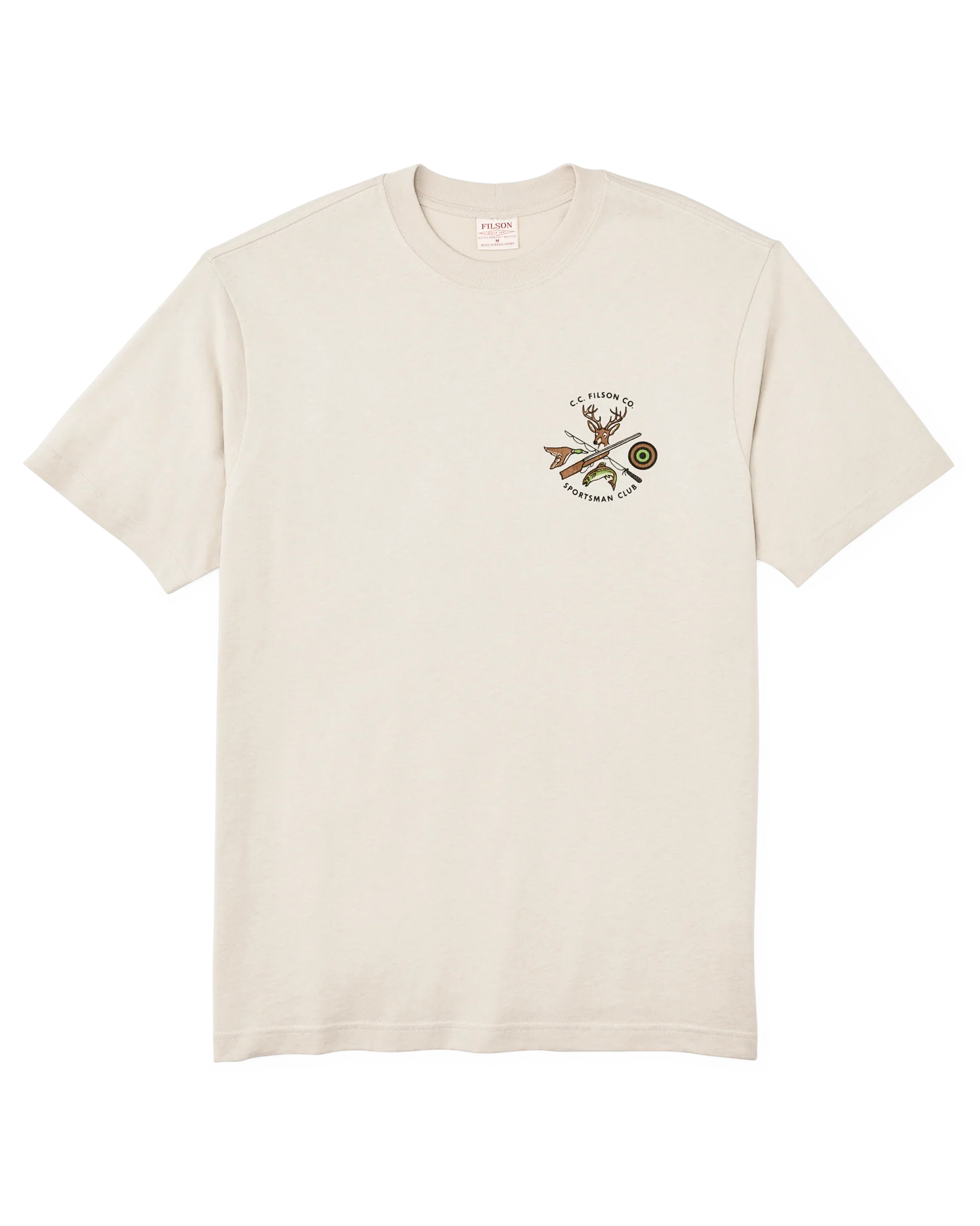 SHORT SLEEVE SPORTSMAN CLUB GRAPHIC T-SHIRT (FRONTIER) - CLIFF GRAY/SPORTSMAN CLUB