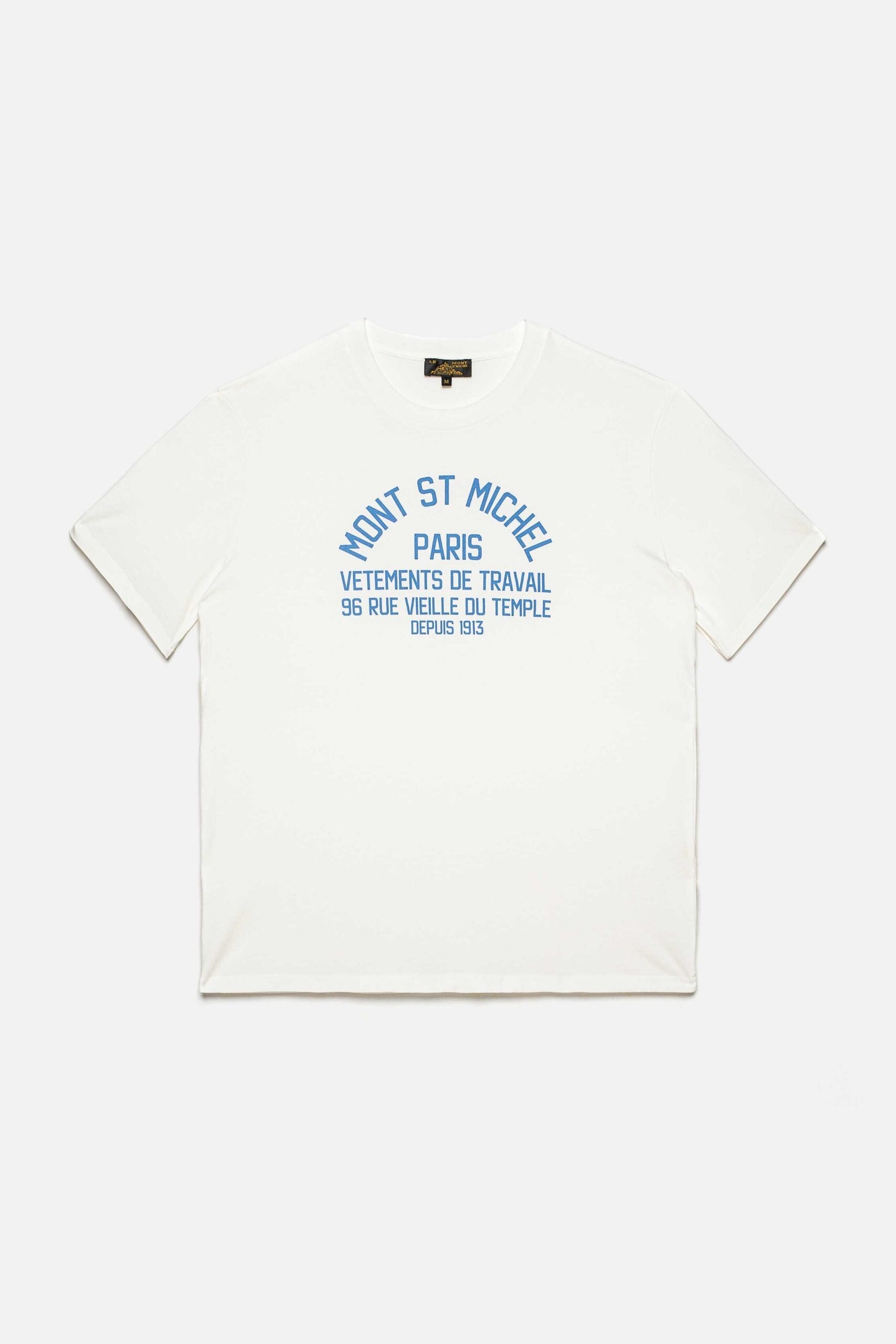 Twan – Marais print t-shirt - WHITE/BLUE