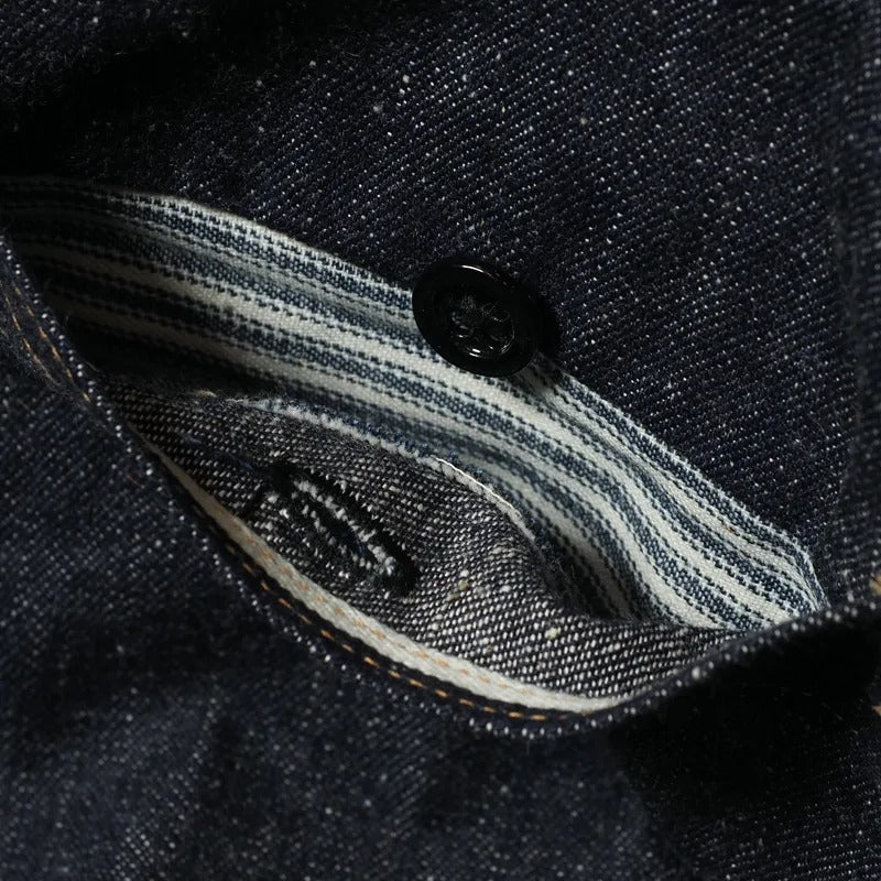 2213 1880 HEAVY LEATHER BOUND JUMPER - INDIGO