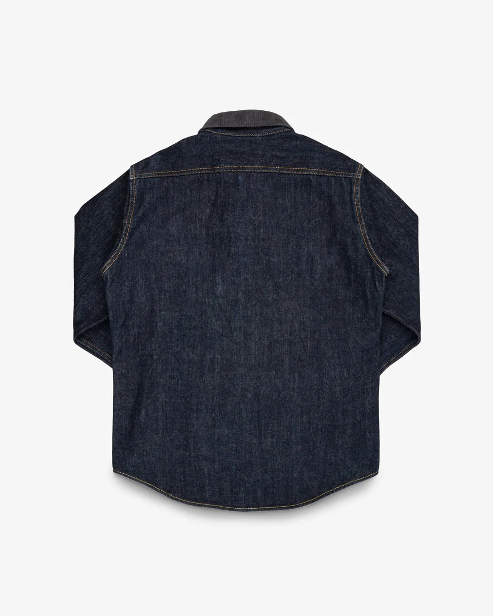 IHSH-427-IND 16OZ SELVEDGE DENIM CPO SHIRT - INDIGO