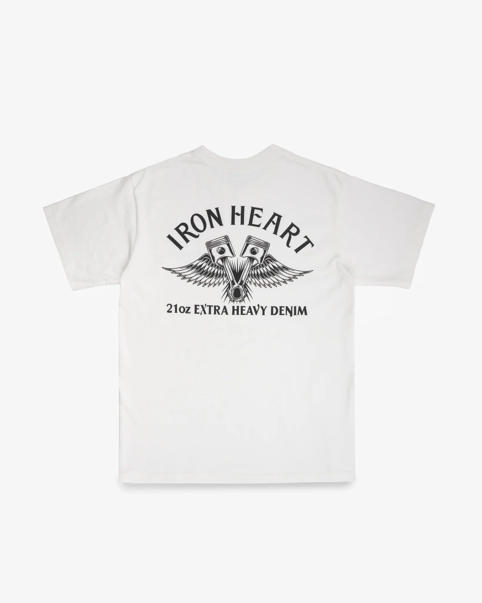 IHT-2502 7.5oz Printed Loopwheel Crew Neck T-Shirt - WHITE