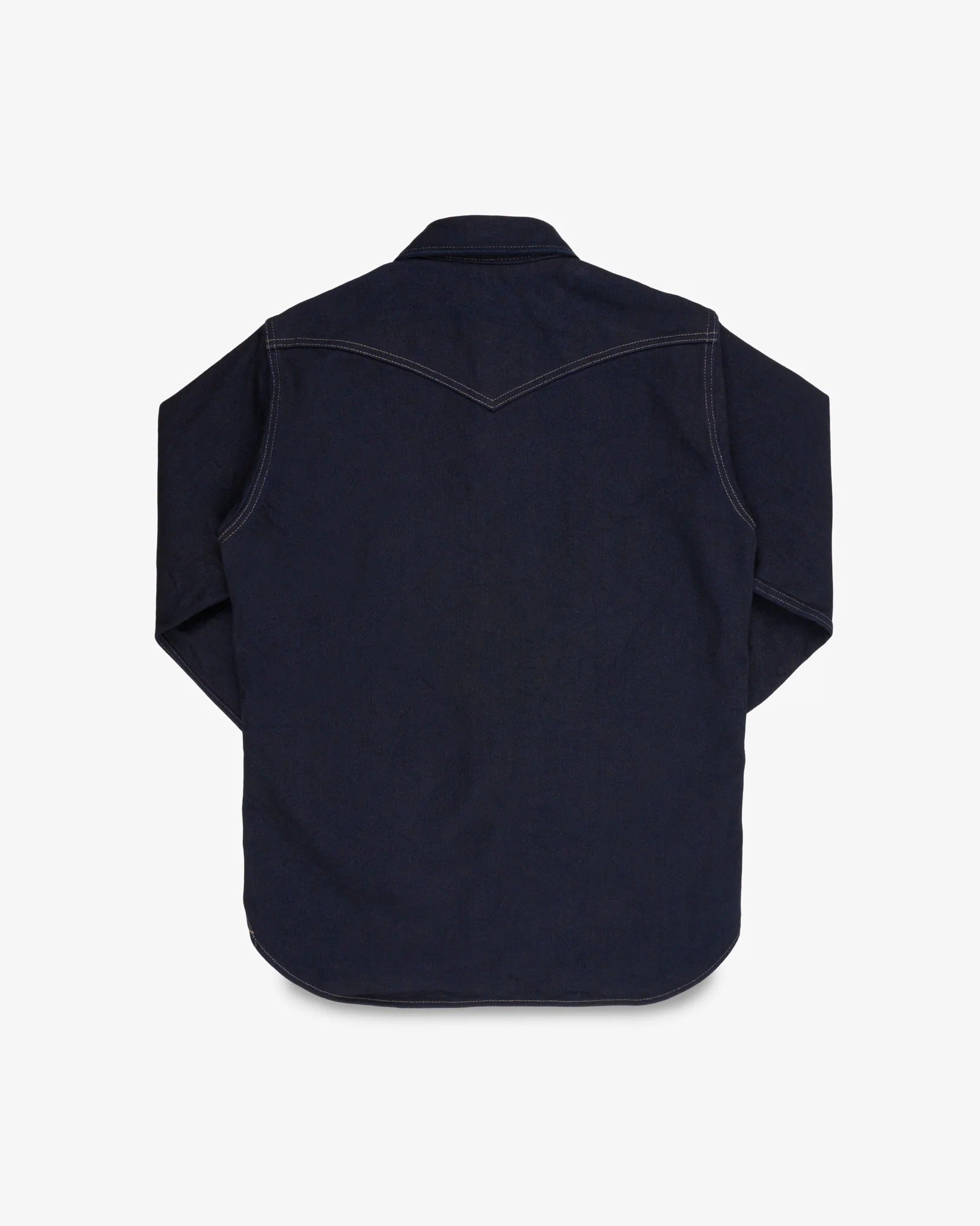 IHSH-295 14oz Selvedge Denim Western Shirt - INDIGO