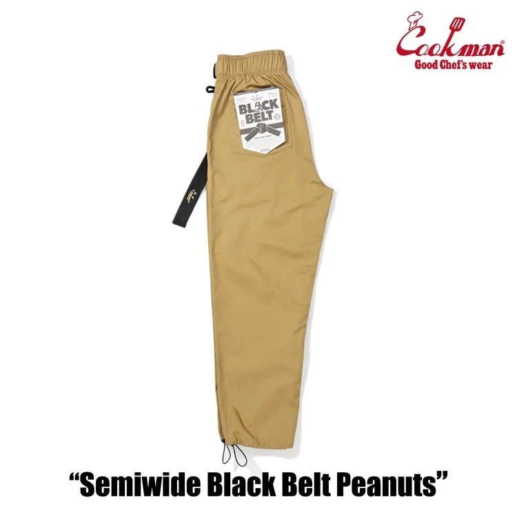 CHEF PANTS SEMIWIDE BLACK BELT - PEANUTS