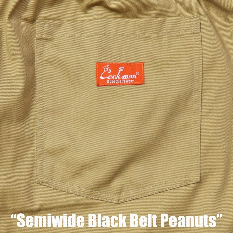 CHEF PANTS SEMIWIDE BLACK BELT - PEANUTS