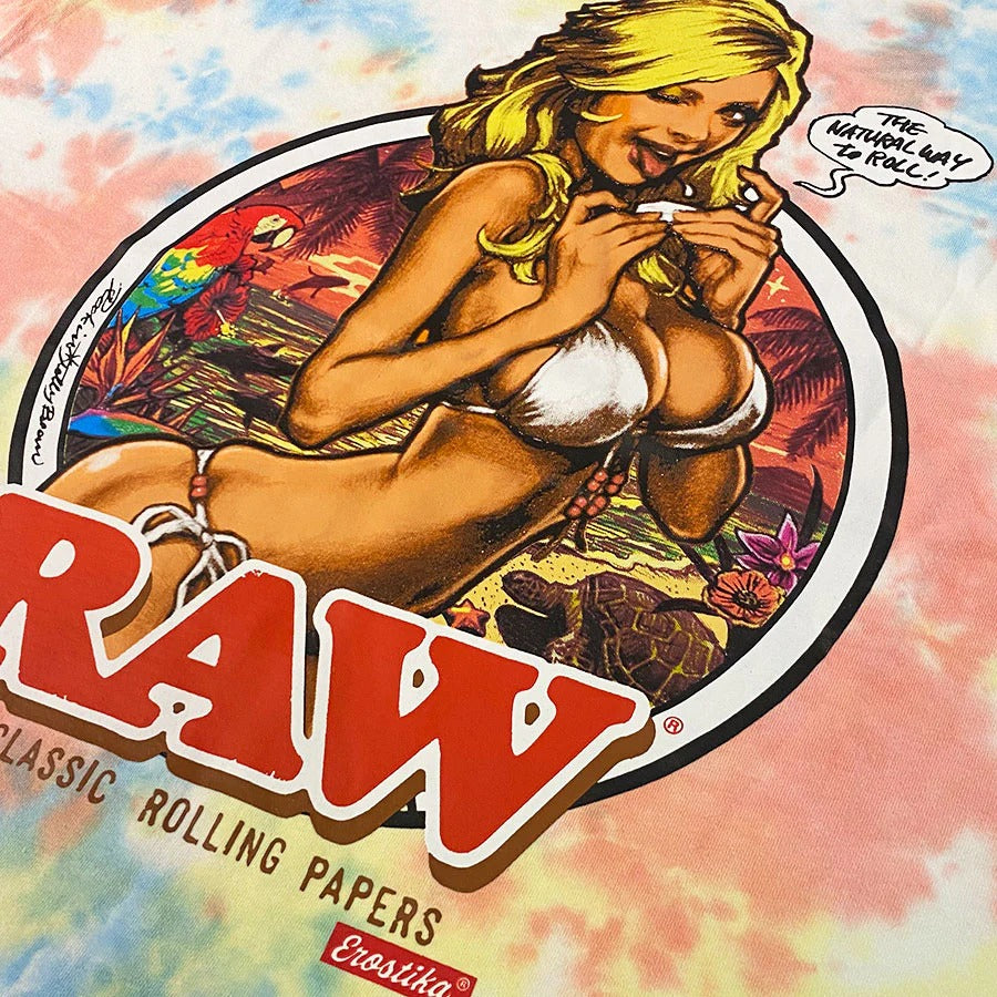 RAW GIRL Tie Dye TEE S/S - MARBLE