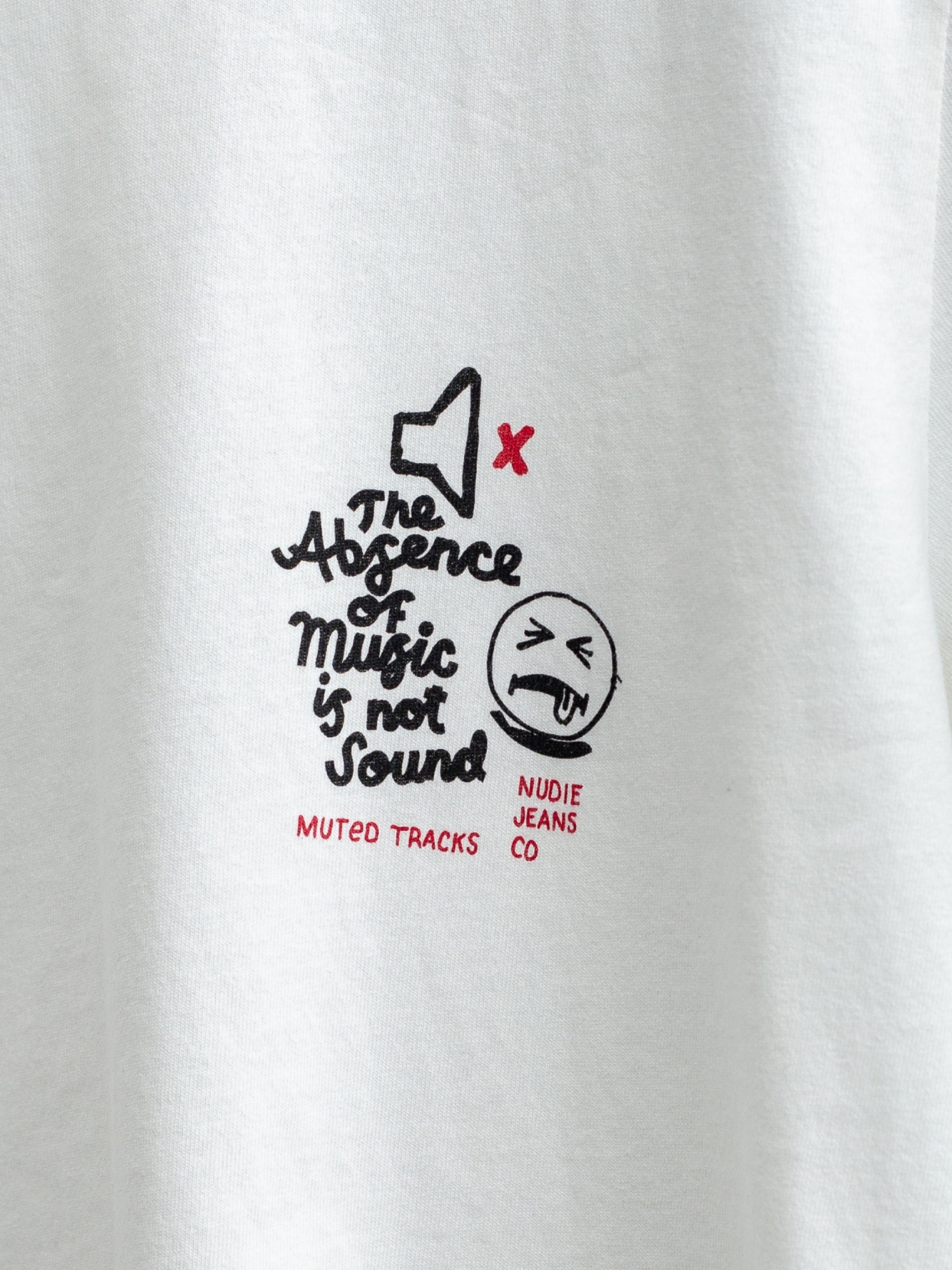 Roy Muted Tracks T-Shirt - Chalk White